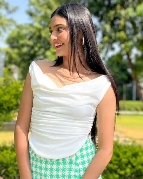 The Serene Draped Corset Top